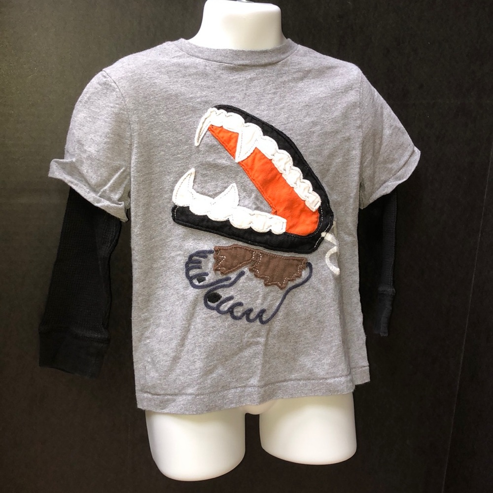 Baby Gap Layered look Monster shirt